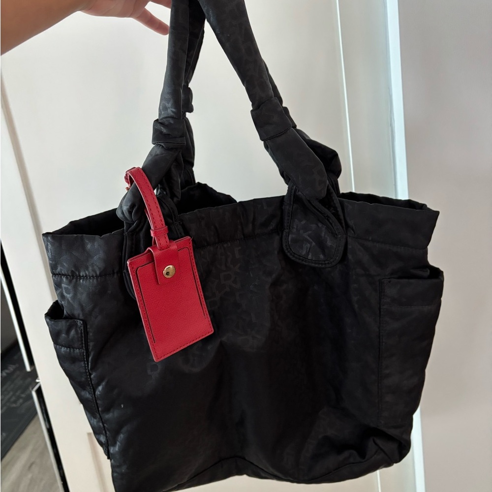 DKNY Black Tote Bag with Red Tag